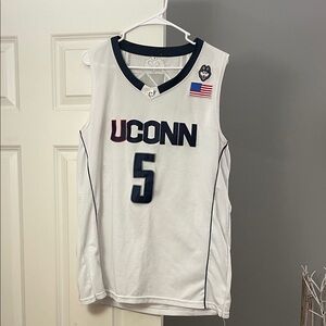 Uconn White #5 Stephon Castle Basketball Jersey
